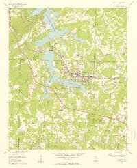 preview thumbnail of historical topo map of Acworth, GA in 1956