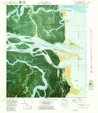 preview thumbnail of historical topo map of Glynn County, GA in 1979