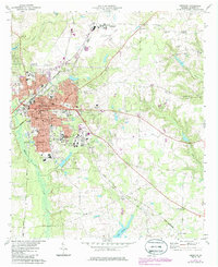 Download a high-resolution, GPS-compatible USGS topo map for Americus, GA (1986 edition)
