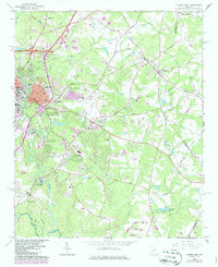 Download a high-resolution, GPS-compatible USGS topo map for Athens East, GA (1986 edition)
