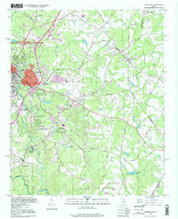 preview thumbnail of historical topo map of Clarke County, GA in 1998