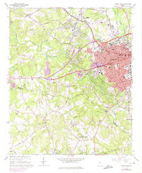 Download a high-resolution, GPS-compatible USGS topo map for Athens West, GA (1974 edition)