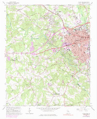 Download a high-resolution, GPS-compatible USGS topo map for Athens West, GA (1974 edition)