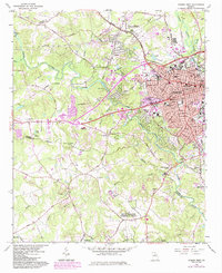 Download a high-resolution, GPS-compatible USGS topo map for Athens West, GA (1984 edition)