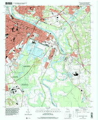 preview thumbnail of historical topo map of Richmond County, GA in 1995