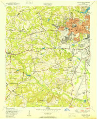 Download a high-resolution, GPS-compatible USGS topo map for Augusta West, GA (1950 edition)