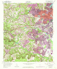 Download a high-resolution, GPS-compatible USGS topo map for Augusta West, GA (1973 edition)