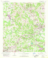 preview thumbnail of historical topo map of Austell, GA in 1954