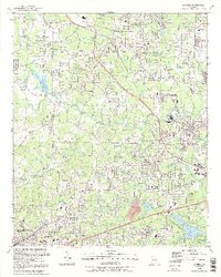 preview thumbnail of historical topo map of Austell, GA in 1992