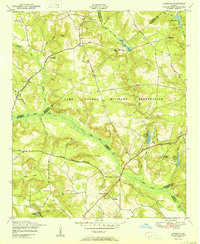 preview thumbnail of historical topo map of Richmond County, GA in 1950