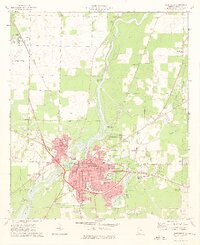 1974 Map of Bainbridge, GA, 1976 Print
