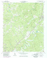 Download a high-resolution, GPS-compatible USGS topo map for Ball Ground West, GA (1986 edition)