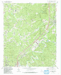 Download a high-resolution, GPS-compatible USGS topo map for Ball Ground West, GA (1993 edition)
