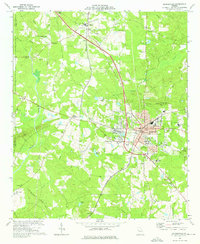 preview thumbnail of historical topo map of Barnesville, Lamar County, GA in 1973