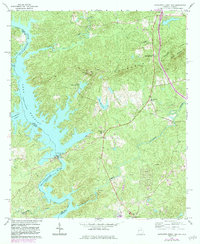 Download a high-resolution, GPS-compatible USGS topo map for Bartletts Ferry Dam, GA (1984 edition)