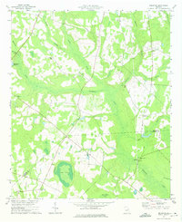 preview thumbnail of historical topo map of Burke County, GA in 1974