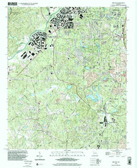 preview thumbnail of historical topo map of Fulton County, GA in 1999