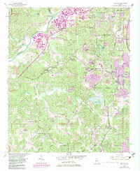 Download a high-resolution, GPS-compatible USGS topo map for Ben Hill, GA (1983 edition)