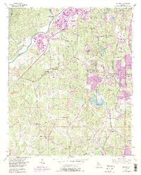 preview thumbnail of historical topo map of Fulton County, GA in 1954