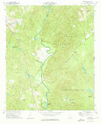 preview thumbnail of historical topo map of Jasper County, GA in 1973