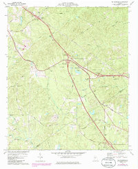 preview thumbnail of historical topo map of Bolingbroke, GA in 1974