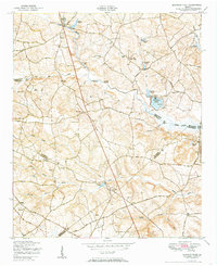 1950 Map of Warren County, GA, 1955 Print
