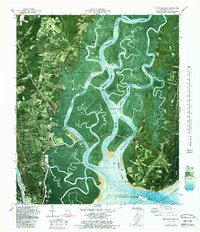 Download a high-resolution, GPS-compatible USGS topo map for Brunswick East, GA (1988 edition)