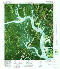 Download a high-resolution, GPS-compatible USGS topo map for Brunswick West, GA (1988 edition)