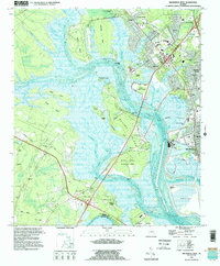 Download a high-resolution, GPS-compatible USGS topo map for Brunswick West, GA (1995 edition)