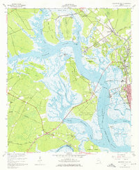 Download a high-resolution, GPS-compatible USGS topo map for Brunswick West, GA (1976 edition)