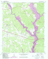 Download a high-resolution, GPS-compatible USGS topo map for Buckhead, GA (1986 edition)