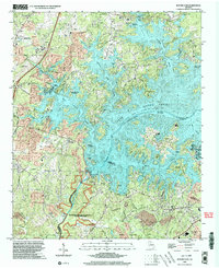 Download a high-resolution, GPS-compatible USGS topo map for Buford Dam, GA (2003 edition)