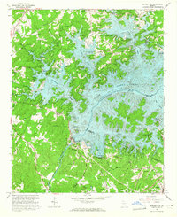 Download a high-resolution, GPS-compatible USGS topo map for Buford Dam, GA (1965 edition)