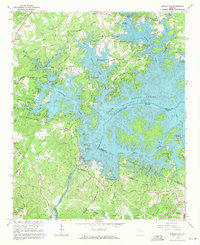 Download a high-resolution, GPS-compatible USGS topo map for Buford Dam, GA (1971 edition)