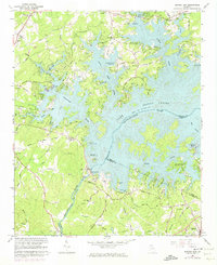 Download a high-resolution, GPS-compatible USGS topo map for Buford Dam, GA (1974 edition)