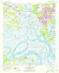 Download a high-resolution, GPS-compatible USGS topo map for Burroughs, GA (1973 edition)