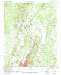 Download a high-resolution, GPS-compatible USGS topo map for Calhoun North, GA (1988 edition)