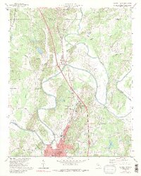1972 Map of Calhoun North, 1988 Print