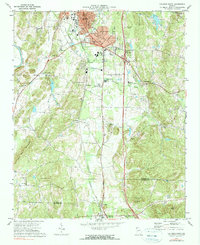 Download a high-resolution, GPS-compatible USGS topo map for Calhoun South, GA (1990 edition)