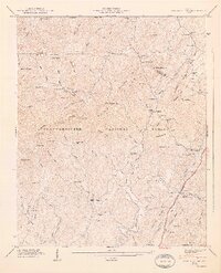 preview thumbnail of historical topo map of Gilmer County, GA in 1947