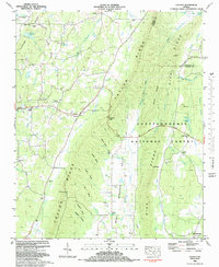 preview thumbnail of historical topo map of Walker County, GA in 1982