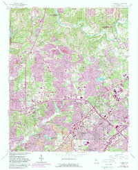 Download a high-resolution, GPS-compatible USGS topo map for Chamblee, GA (1989 edition)