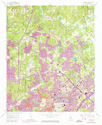 Download a high-resolution, GPS-compatible USGS topo map for Chamblee, GA (1974 edition)