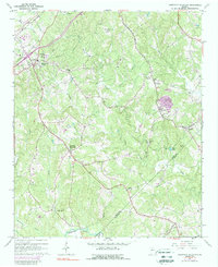 Download a high-resolution, GPS-compatible USGS topo map for Chestnut Mountain, GA (1988 edition)