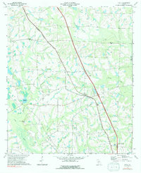 preview thumbnail of historical topo map of Tift County, GA in 1973