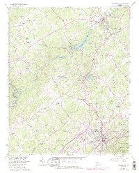 1964 Map of Clarkesville, 1986 Print
