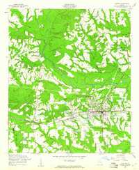 preview thumbnail of historical topo map of Claxton, GA in 1958