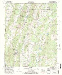 1982 Map of Cohutta, 1984 Print