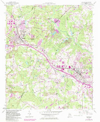 Download a high-resolution, GPS-compatible USGS topo map for Conyers, GA (1983 edition)