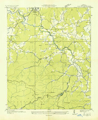 Download a high-resolution, GPS-compatible USGS topo map for Coosa Bald, GA (1935 edition)